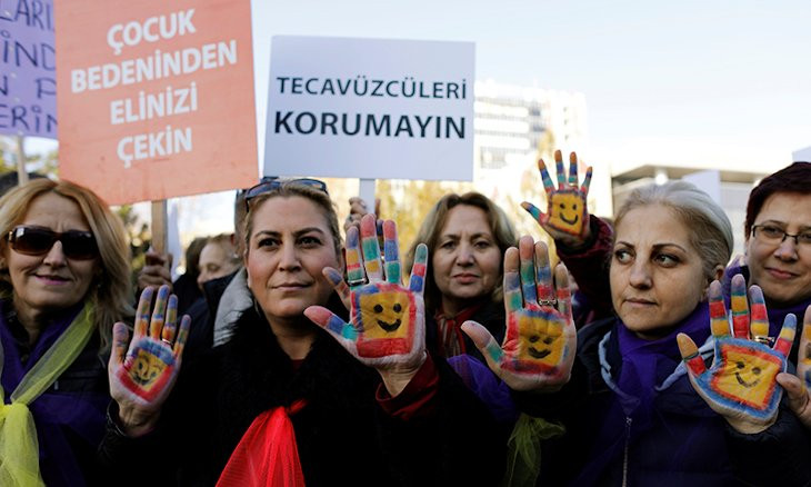Turkish government's 'marry-your-rapist' draft law causes uproar on social media