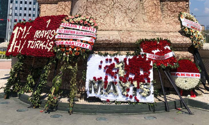 Istanbul's May Day under COVID-19 measures ends up with detentions, police confrontation, a destroyed wreath