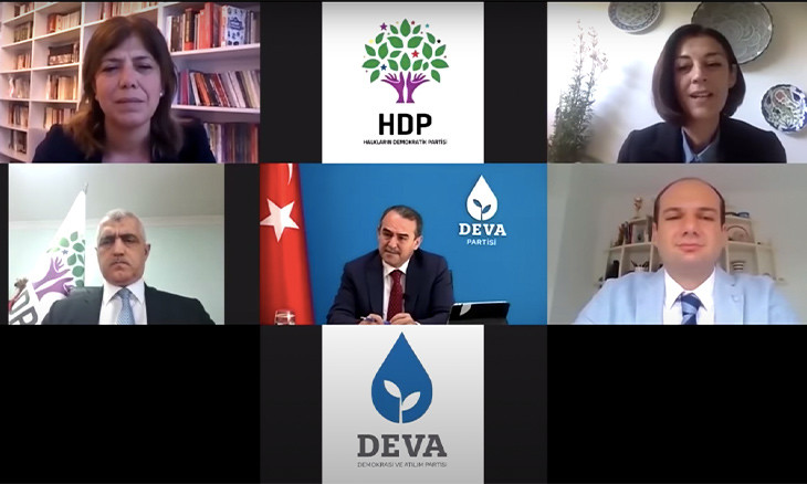 Pro-Kurdish HDP holds online Eid greeting with Turkey's other opposition parties