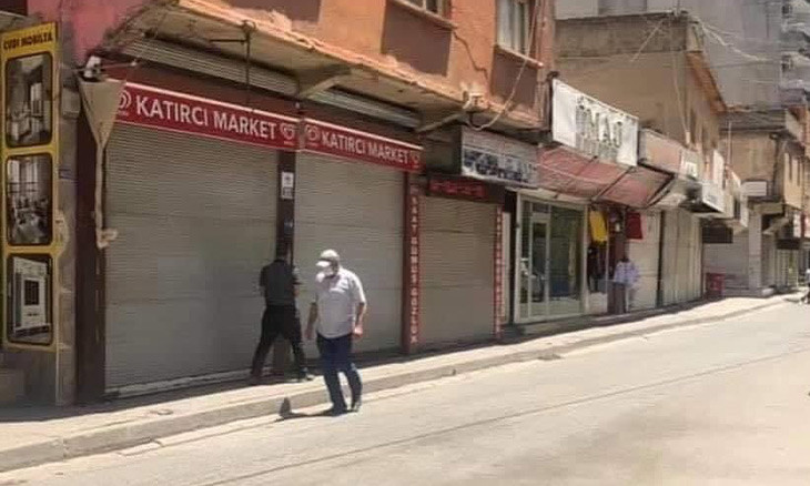 Business owners shut down voluntarily in southeastern Turkey district where COVID-19 cases on the rise