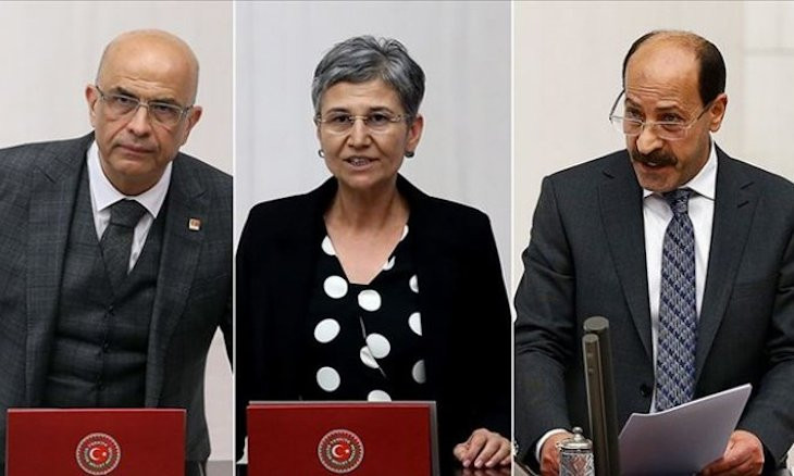 Three opposition deputies stripped of MP statuses in Turkey