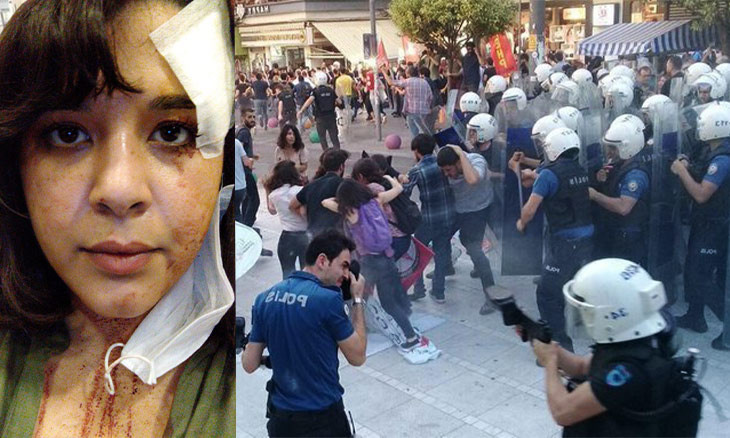 Turkish police brutally disperse Suruç bombing commemorations, rip photos of victims