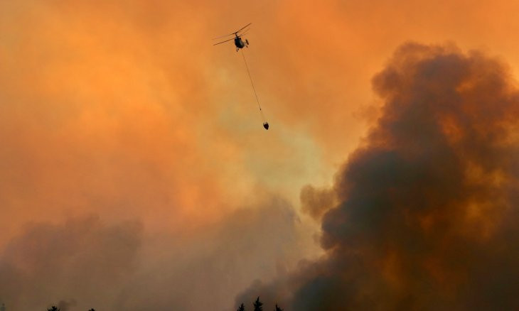 Massive forest fire erupts in Turkey's south