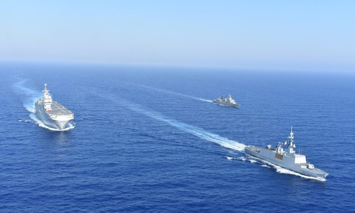 France joins military exercises in east Mediterranean