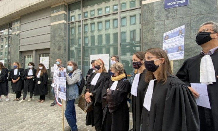 Belgian lawyers stage symbolic hunger strike in solidarity with Turkish colleagues Timtik, Ünsal