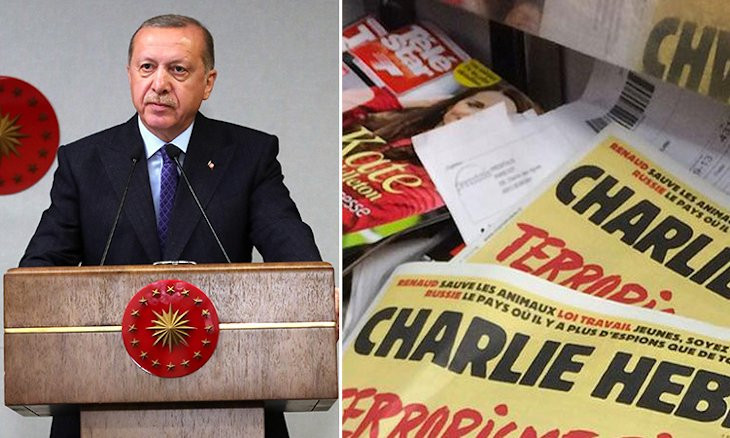 Erdoğan says he didn't see Charlie Hebdo cartoon about him, as Ankara launches probe into magazine