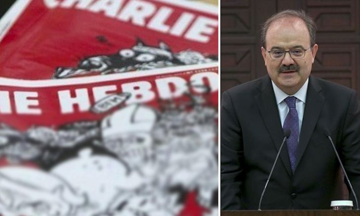 Turkey's deputy culture minister calls Charlie Hebdo 'bastards, sons of bitches' after Erdoğan cartoon