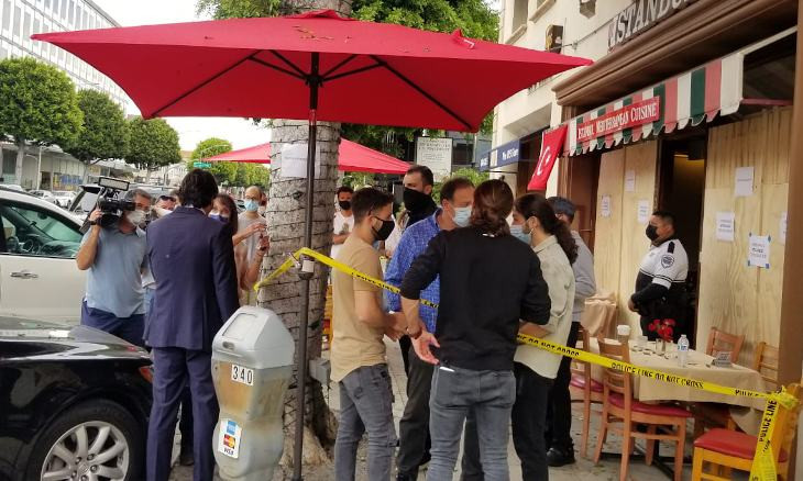 Armenian group attacks Turkish restaurant in Beverly Hills