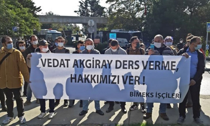 Workers battered, detained at Boğaziçi Uni for protesting faculty who failed to pay wages